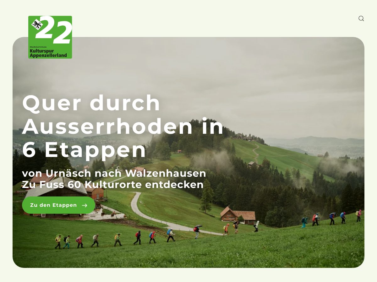 Website von Kulturspur Appenzell