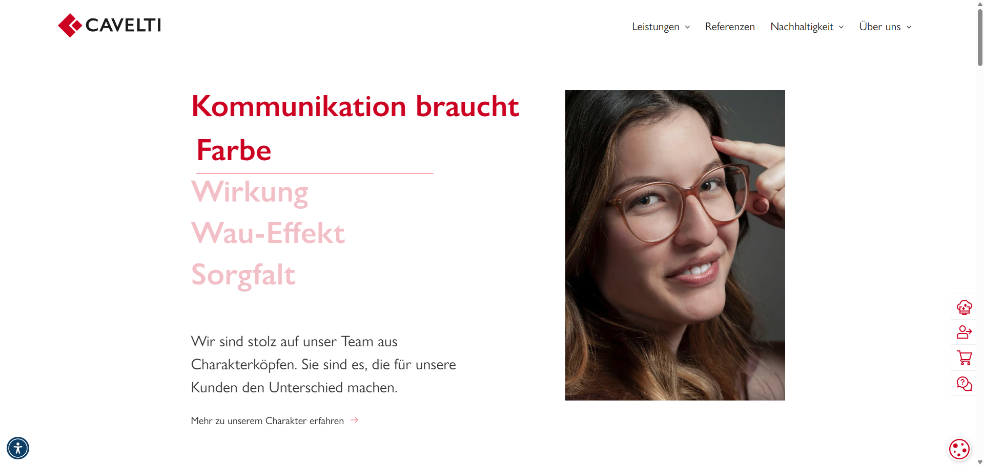 Website von Cavelti AG